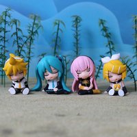 Virtual Singer Miku Side By Side Sleepy Blind Box Kawaii Action Figure Desktop Decoration Toys Festival Surprise Gift For Fans