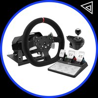 Pxn V10 Steering Wheel Gaming Controller Wired Force 900 Rotation Game Steering Wheel For Ps3/Ps4/Switch/Xbox Man Gifts Custom