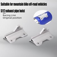 2pcs Motorcycle Off-Road Vehicle Mountain Bike Exhaust Pipe Hanger Ear S117 for CRF150 CRF190L CRF250 Racing Accessories Parts