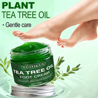 YUITIKUE Tea Tree Oil Foot Cream 100g with Vitamin E Aloe Vera Peppermint for Deep Moisturizing Care
