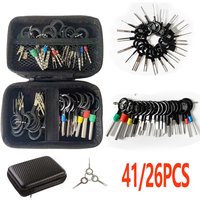 41/26/59/100pcsCar Terminal Removal Wire Plug Wire Crimp Connector Extractor Kit Keys Pins Repair Extraction Mechanical Tools