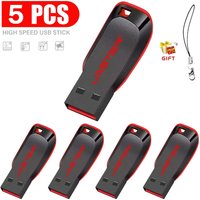 5 PCS LOT Low Price wholesale USB Flash Drive 32GB 64GB 128GB High Speed Pen Drive USB 2.0 Memory Stick Pendrive Creative gift