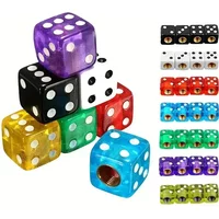 AliExpress NEW 4Pcs Aluminum Car Truck Motocycle Bike Dice Wheel Stem Tyre Tire Wheel Stem Air Valve Dust Cap Cover Auto Parts Accessory