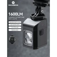 AliExpress ROCKBROS 1600LM Bike Light Remote Control Digital DisplayCycling Lantern Headlamp PX6 All-weather Smart Bicycle Lights
