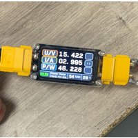 30A XT60 Bidirectional Ammeter Power Meter Display Voltage Current Temp Humidity Monitor RC Battery Charging Discharging Tester