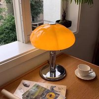 Lampe de bureau en forme de champignon pour chambre à coucher Bauhaus coréenne, charge avancée, tête de lit de styliste, lampe de table en forme de citrouille, décor de chambre