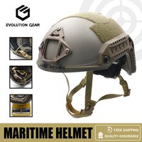 Tactical Maritime Super High Cut Helmet Outdoor Airsoft Skirmishes Protective Helmet DE Color Limited Edition