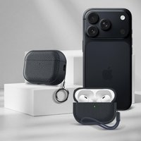 Coque for airpod pro 3 2025 Leather Texture TPU Shockproof Full Protective Cover for women men apple airpods pro 3 with lanyard