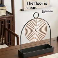 New Mosquito Coil Holder With Tray Nordic Style Spiral Summer Iron Mosquito Repellent Incenses Rack Plate Home Accessories