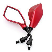 AliExpress Motorcycle Mirrors Red M10 ABS Motorcycle Rearview Mirrors Scooter E-Bike ATV Dirt Bike Rear View Mirrors HD Side Mirror