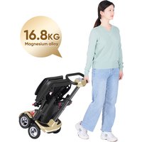 2026 Auto Folding Small Compact Foldable Light Weight Mobility Scooter Luggage Lightweight 4 Wheel Mobility Scooter for Elderly