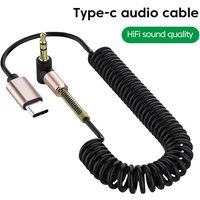 USB C to 3.5mm Jack AUX Audio Cable Adapter For Headphone Headset Speaker Aux Wire Cord Type-C Converter Cable