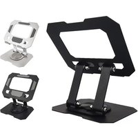 360° Rotatable Tablet Stand Adjustable Foldable Desktop Stand Holder For iPad Air 11 Samsung Tab Lazy Folding Metal Tablet Stand
