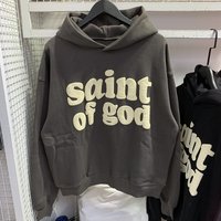 Hot Discount Vintage CPFM Saint Of God Hoodie Men Women Puff Print Sweatshirts Oversize Pullovers Hooded