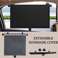Car Side Window Sunshade Roller Blinds Curtain With Suction Cup Installation Multiple Uses Sunshade Curtain For Car Home Window