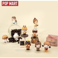 Hot Selling Popmart Genuine Coffee Factory Coffee Bean Cute Granule Serie Surprise Blind Box Trendy Play Desktop Decoration Gift