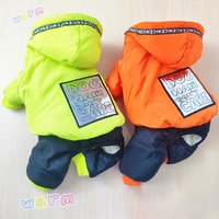 Winter Snow Coat for Small Dogs Warm Thickening Dog Jacket Windproof Coat Outfit Puppy Clothing Silver Sticker Overall for Dogs