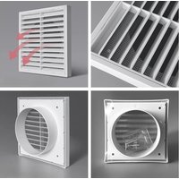 1pc Reliable Ventilation Solution Sturdy Grille Air Outlet Durable ABS Material Vermin And Rodent Protection White attic fan