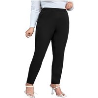 2026 Plus Size Women Taller Looking Straight Leg Pants Elastic Waist