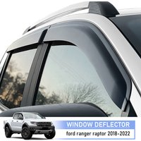 Sun Rain Guard Wind Deflector Window Visor For Ford Ranger 2012-2022 Wildtrak Double Cabin All Model 4X4 Car Accessories