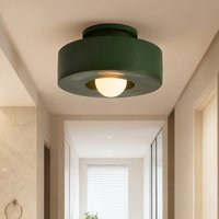 Lampa sufitowa 30 cm, prosta, nowoczesna, LED, żywiczna, do werandy, korytarza, gabinetu, okrągła, do sypialni, kolorowe oświetlenie sufitowe.