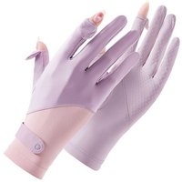 AliExpress NONE 1 Pair Sun Protection Gloves One Size Sunscreen Breathable Anti-UV Cooling Fabric Slip Gloves For Outdoor Cycling Driving