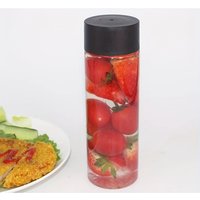 5pcs Portable Thin Plastic Bottles, Travel Water Cups for Juice, Milk, Bubble Tea-Ideal for Beach, Party Drinkware Smoothie