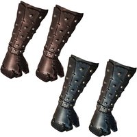 Medieval Arm Guards Retro Design Steampunk Cuff Gothic Men Bracers for Halloween