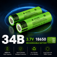 Brandneue INR18650-34B wiederaufladbare 18650 Lithium-Ionen-Zellen, 3,7 V, 3400 mAh, 20 A, für tragbare Taschenlampen, Spielzeug und elektrische Werkzeuge