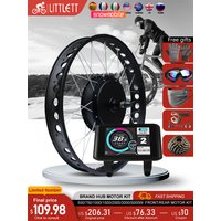 AliExpress LITTLE TT Electric Fat Bike Motor Kit 48V 72V 500W-5000W 4.0Tyre Brushless Hub Motor Wheel for Snow Ebike Conversion Kit 20in 24in 26in