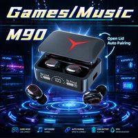 M90 TWS Bluetooth 5.3 Earphones Wireless Headphones Touch Control Gaming Headset With Mic Bluetooth Headphones Pack Sport Style