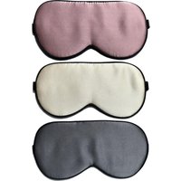 100% Real Mulberry Silk Sleep Mask Eye Covers for Sleeping Blindfold with Adjustable Strap Comfortable Super-Smooth