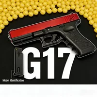 Pistolet na kulki G17, wysokiej jakości pistolet pneumatyczny, dolny magazynek, laser, do gier CS na zewnątrz, prezent urodzinowy dla dzieci