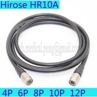 Hirose HR10A-7P-10P 4P 6S 10 12Pin Male to Female Plug Machine Vision Camera Analog Cable, Robotic Coupler CCD Camera Lens Cable