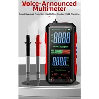 FS899C Rechargeable 4.8 Inch Large Screen 6000 Counts Smart Digital Multimeter Auto-Ranging Capacitance Ohm Hz Diode Live Check