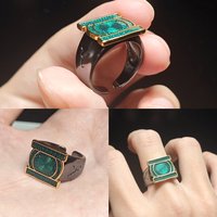 2026 Green Lanterns Ring John Stewart Verstellbarer Offener Ring Halloween Cosplay Requisiten Zubehör Spielzeug Sammlerfigur