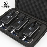 JSFUN 3+3 Wireless Carp Fishing Alarm Set Waterproof, Fishing Bite Alarms Fishing Bite Indicator Fishing Accessories
