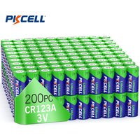 200PC CR123A CR17345 16340 CR123 123A A123 DL123A 3V Lithium Battery Dry Primary Batteries for Camera Flashlight Water Gas Meter