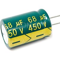 2PCS 450V68uf Aluminum Electrolytic Capacitor 68uf450v 450v 68uf 450V 68mf 450vdc 68MFD 450v68mf 68mf450v 16x25mm ±20%