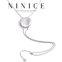 NiNice Stainless Steel Adjustable Chain Long Hanging Drop Necklace Stain Less Metal Distinctive Arrivals Jewelry Wholesale