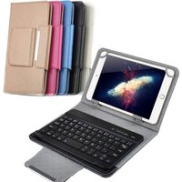 Wireless Bluetooth Keyboard For Tablet PU Leather Case Stand Cover +OTG+pen For Pad 7 8 Inch 9 10 Inch For IOS Android Windows