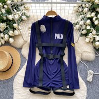 Woman Fashion Comfortable Jumpsuit Women Uniform Sexy Party Hotsweet Outfit Women Cool style Long Sleeve Jumpsuit Set Halloween