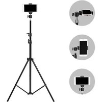 Foldable 56cm-160cm Extendable Mobile phone live support photo tripod multi-functional video recording selfie landing tripod