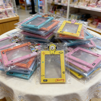 BT21 Small Card Holder Protective Case for Storing ID Card Photos, Card Bag Acrylic Photo Display Stand LINE FRIENDS