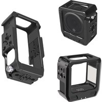 Magnetic Action Camera Cage For DJI Action 2 Dual-screen Full Cage w/ Cold Shoe Mount 1/4 3/8 ARRI Locating Hole Charger Base