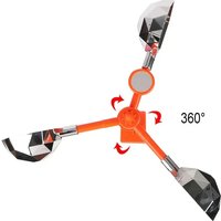 Solar Powered 360° Rotating Bird Repeller - Reflective Flashing Sound Scare Device for Yard and Crop Protection
