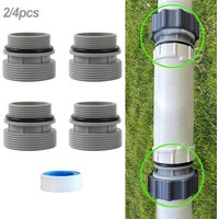 40mm To 1 1/2inch Filter Hose Conversion Kit Above Ground Pool Adapter Connects Swimming Pool Hose Adapter Connection Nozzle
