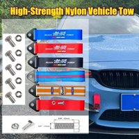 JDM RACING Towing Rope Decor High-Strength Nylon Vehicle Tow Strap Bumper Suspension Band Car Accessories for Mugen Gulf