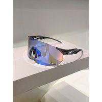 AliExpress KAMMPT Rimless Oversized Goggle Men 2025 New Wrapped Round Mirror Sports Sunglasses Trendy Outdoor Cycling Protective Shades