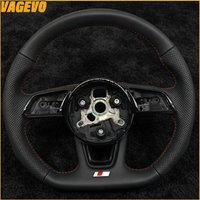 Half perforated leather steering wheel for Audi A3 8V A4 B9 A5 S3 S4 S5 S3 RS4 RS Car accessories